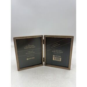 Decorel Double Hinged Picture Frame Multi-Mat Non-Glare Glass Made USA 4224